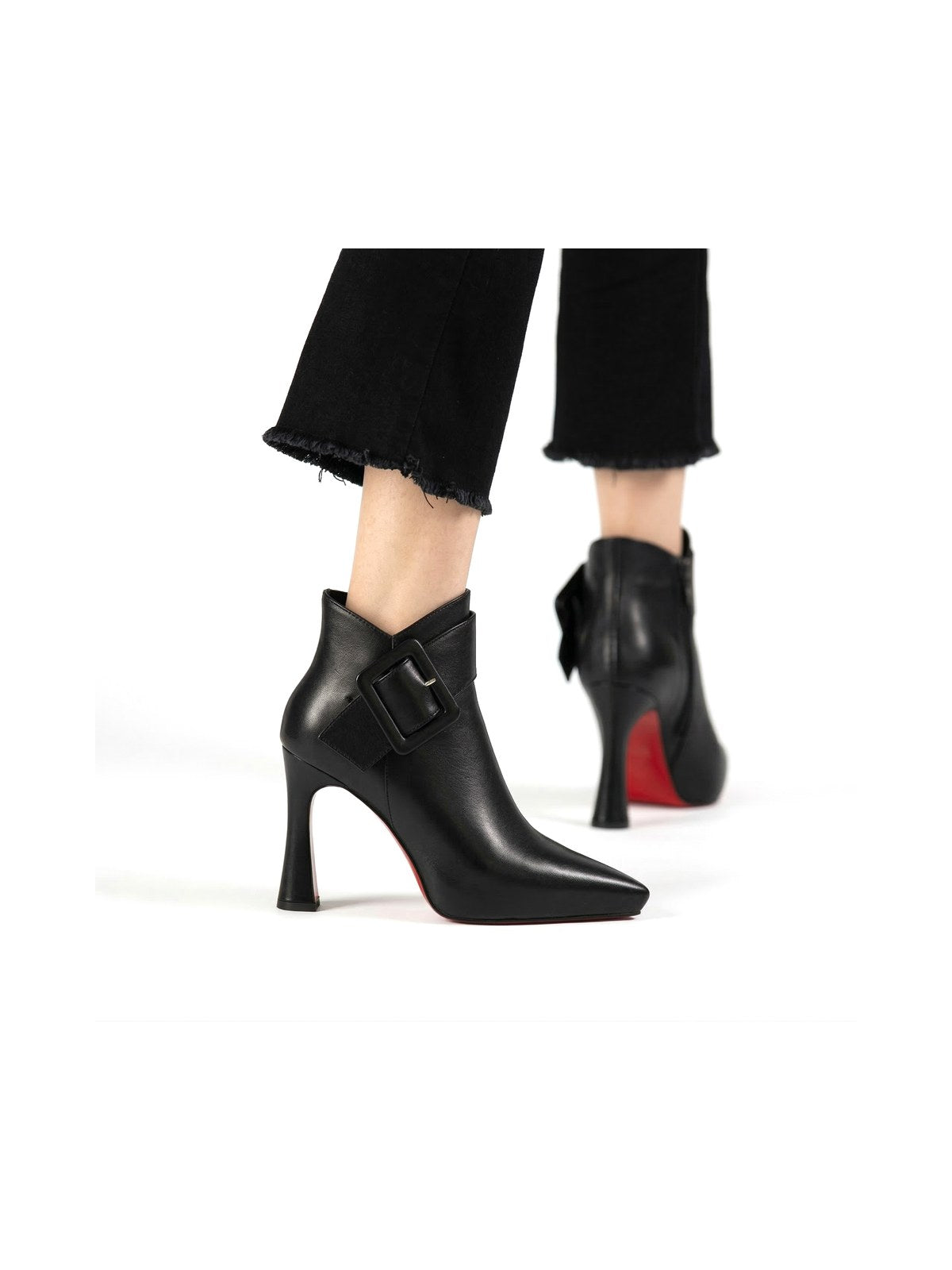 Constança | Botins de Salto Alto com Fivela