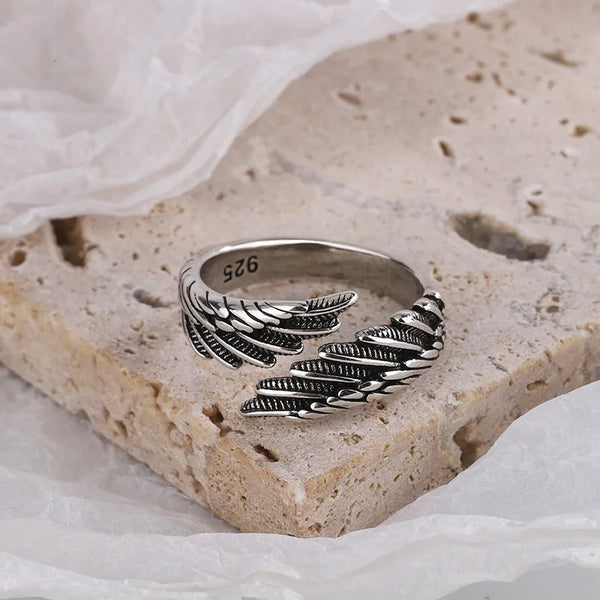 Engelenvleugel Ring Zilver