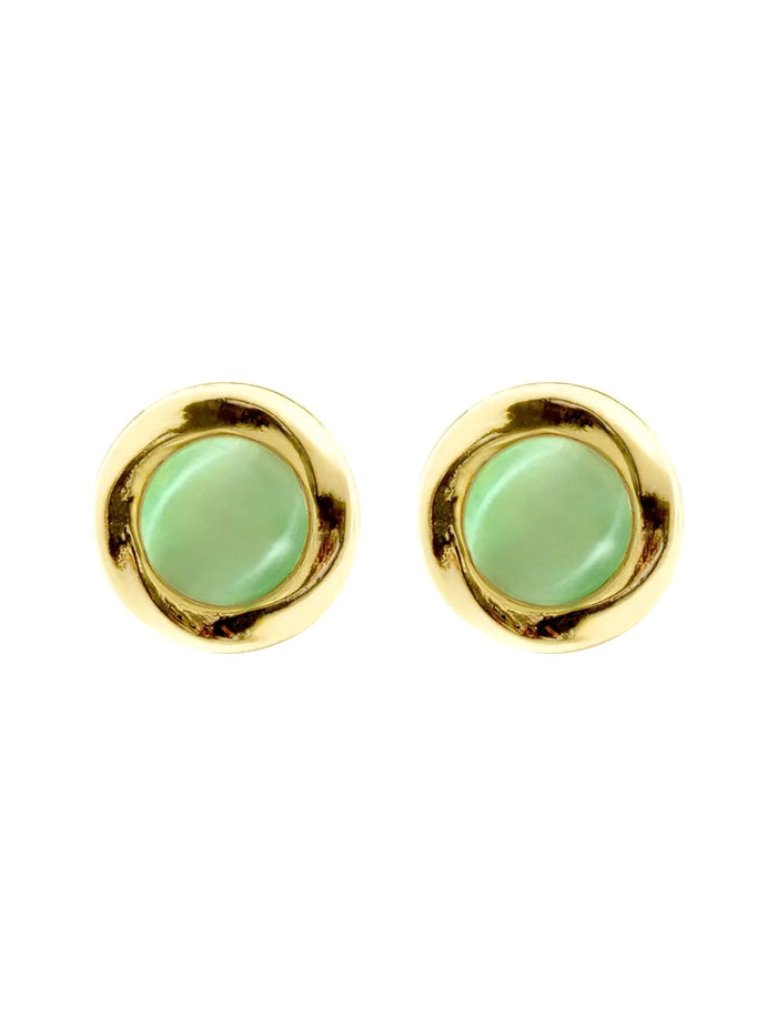Green Dot Earrings