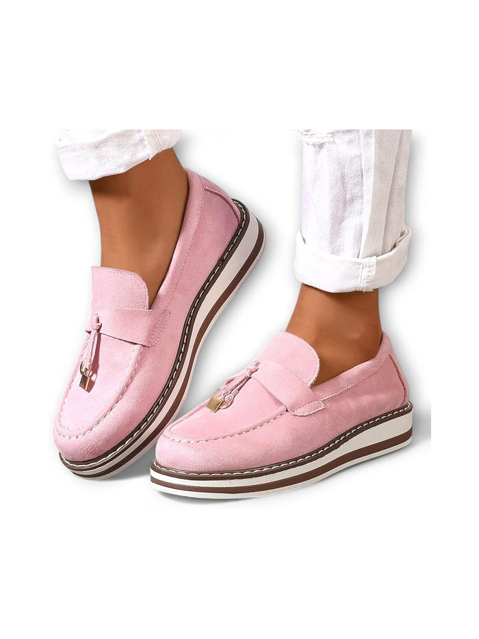 Ines - Mocassins casuais com biqueira redonda