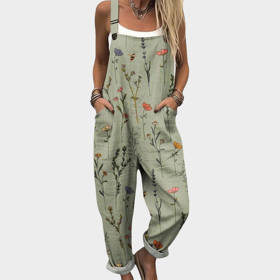 Olivia | Relaxed Dungaree Jumpsuit — 1