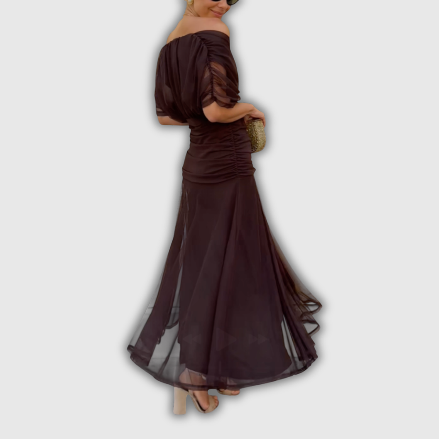 Florendra | Long Floral V Neck Dress — 5