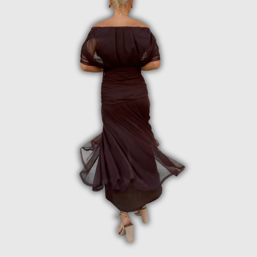 Florendra | Long Floral V Neck Dress — 6