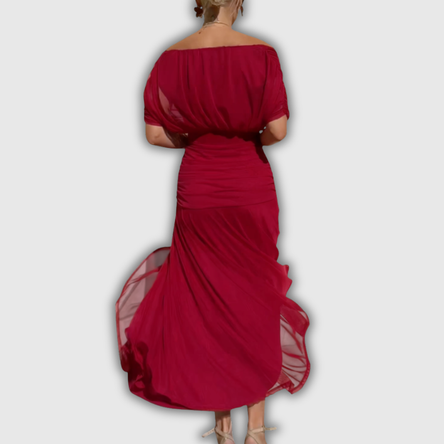 Florendra | Long Floral V Neck Dress — 13