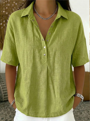 Collared Button Blouse — 7