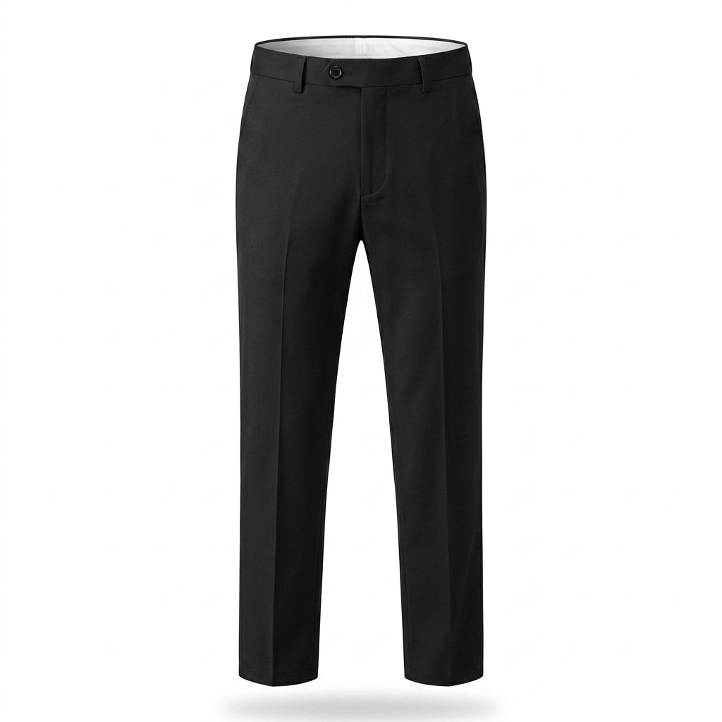 Stretch Straight-Leg Trousers
