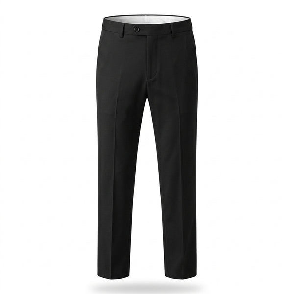 Stretch Straight-Leg Trousers