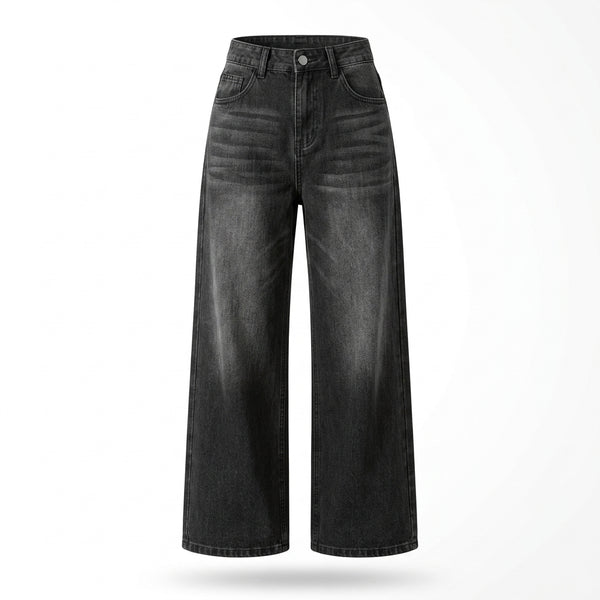 High-Waisted Bootcut Jeans