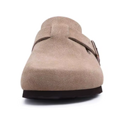 Suede Comfort Mules — 10