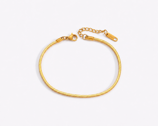 Snake-schakel Armband Zilver
