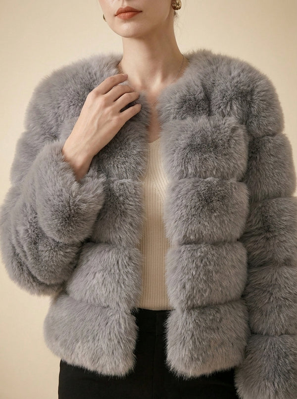 Fleur | Faux Fur Mantel