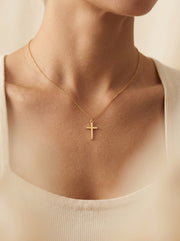 Gold Cross Necklace — 4