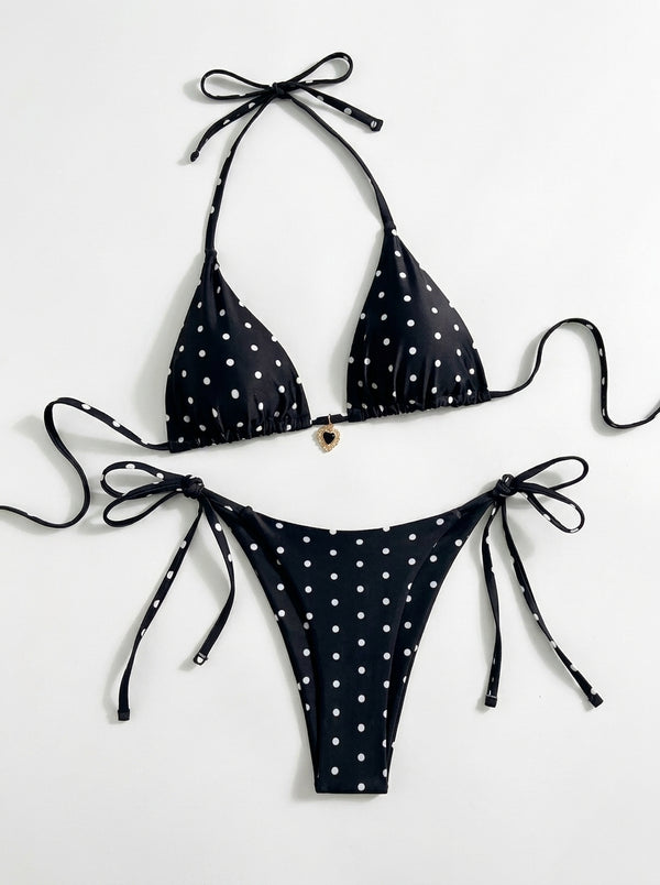 Polka-Dot Bikini Set