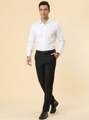 Stretch Straight-Leg Trousers — 3
