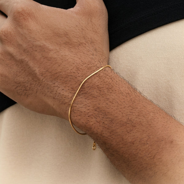 Snake-schakel Armband Zilver