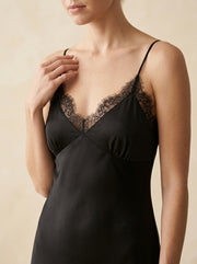 Backless Lace Slip Dress — 3