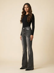 High-Waisted Flared Jeans — 2