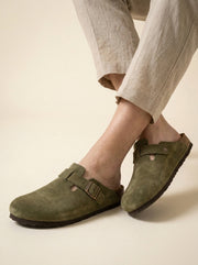 Suede Comfort Mules — 3