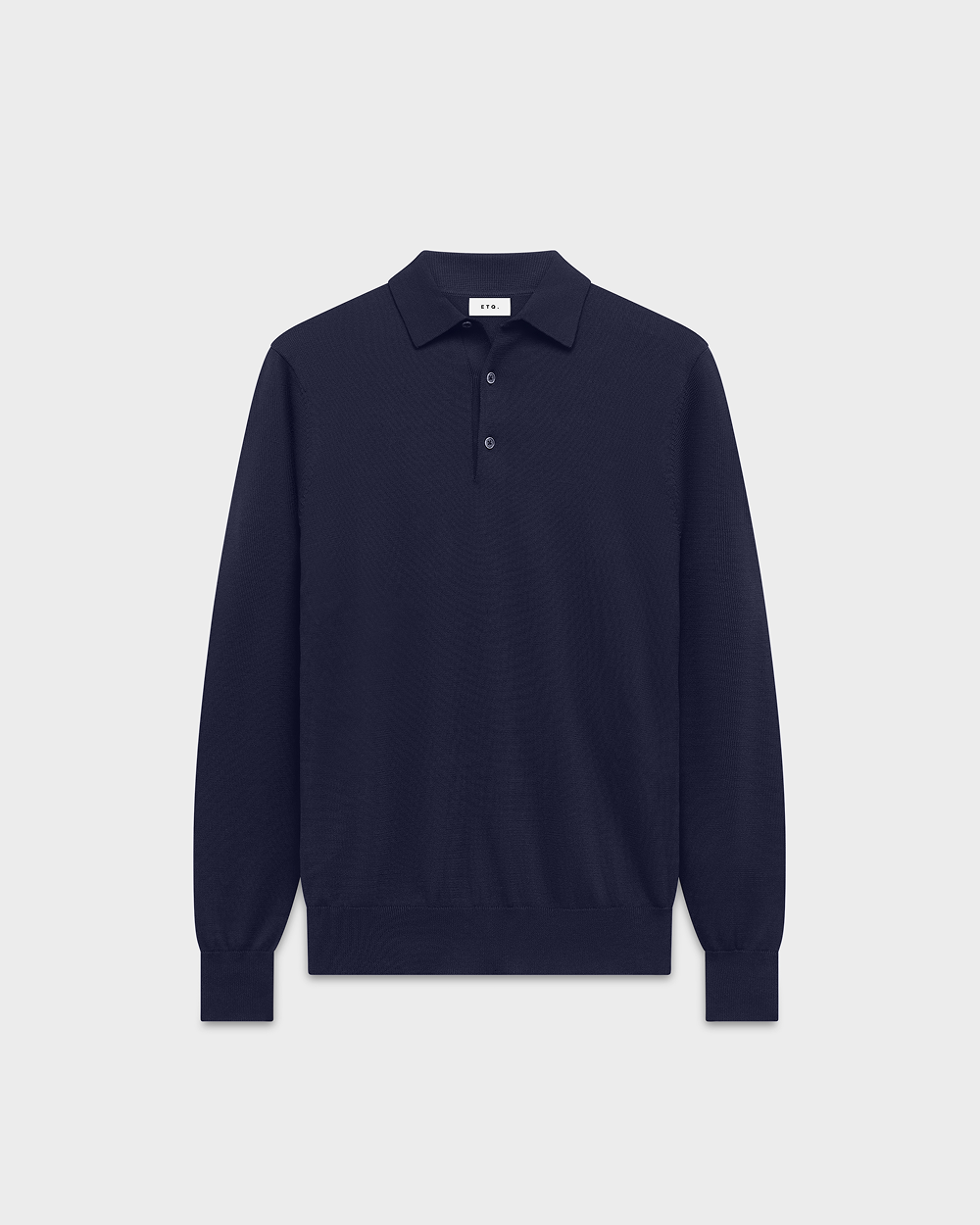 Long-Sleeve Knit Polo