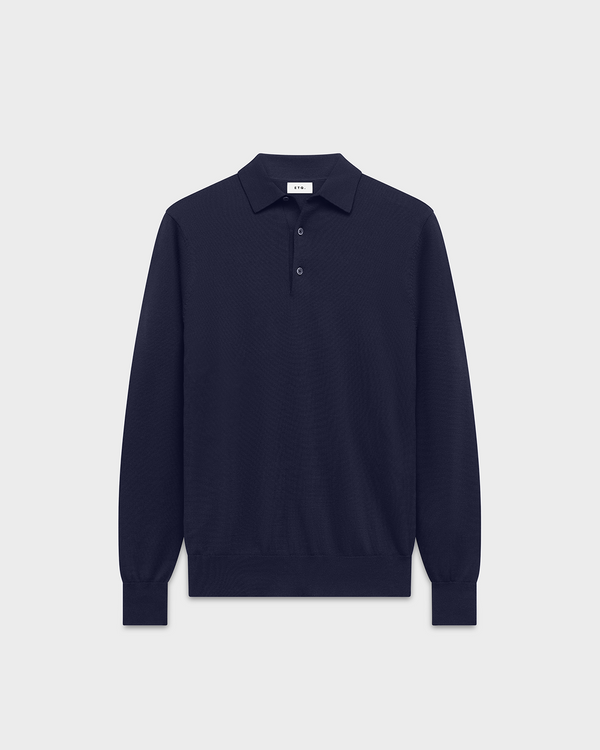 Milan | Tailored Longsleeve Blauw