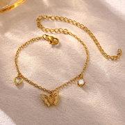 Gold Butterfly Anklet — 4