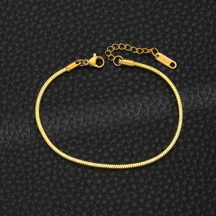 Snake-schakel Armband Zilver — 4