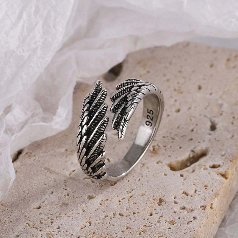 Engelenvleugel Ring Zilver — 3