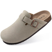 Suede Cork Clogs — 8