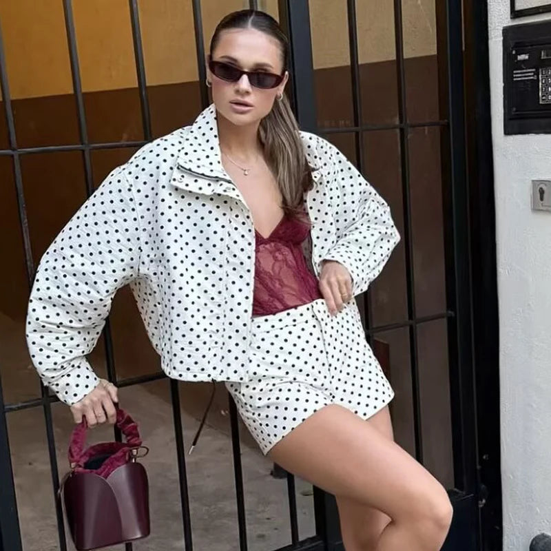 Saar | Oversized Polkadot Bomber — 5