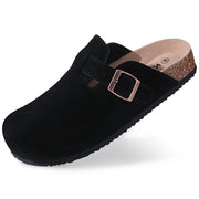 Suede Cork Clogs — 12