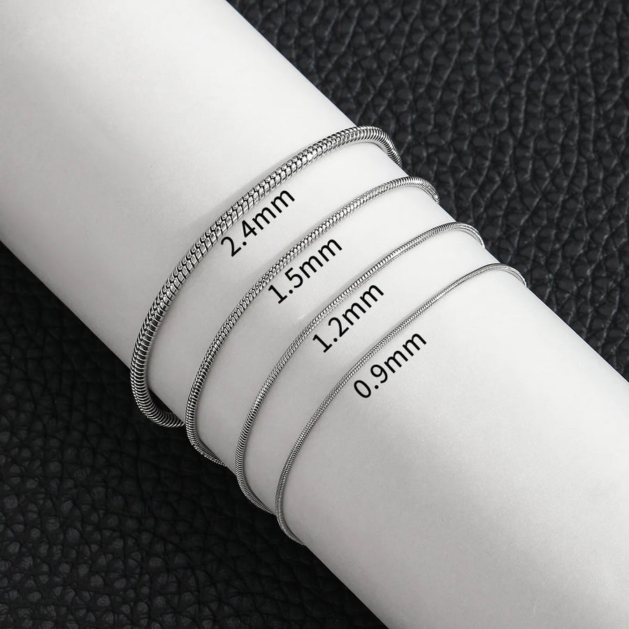 Snake-schakel Armband Zilver — 5