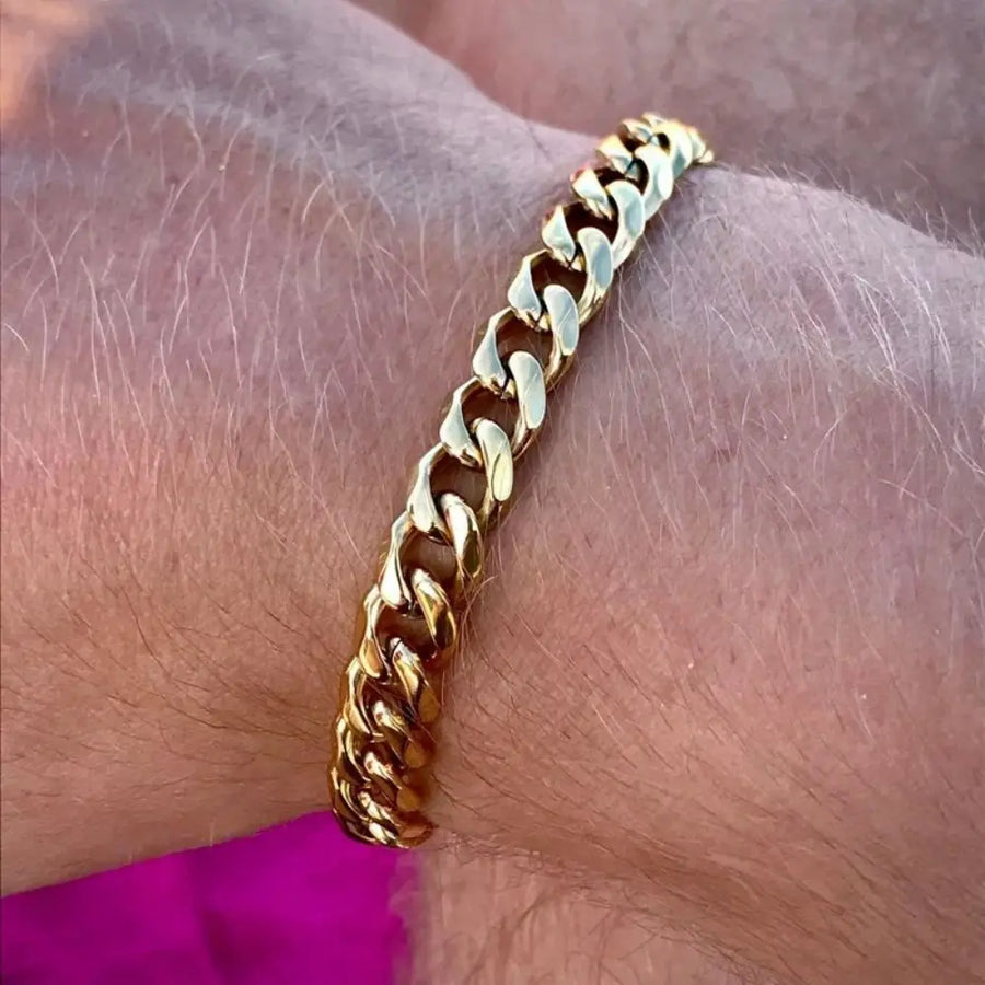 Cubaanse Schakelarmband Zilver — 2