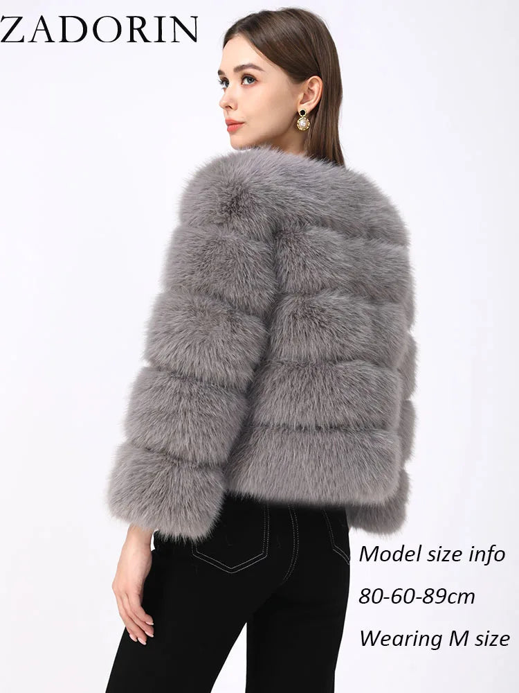Fleur | Faux Fur Mantel — 4