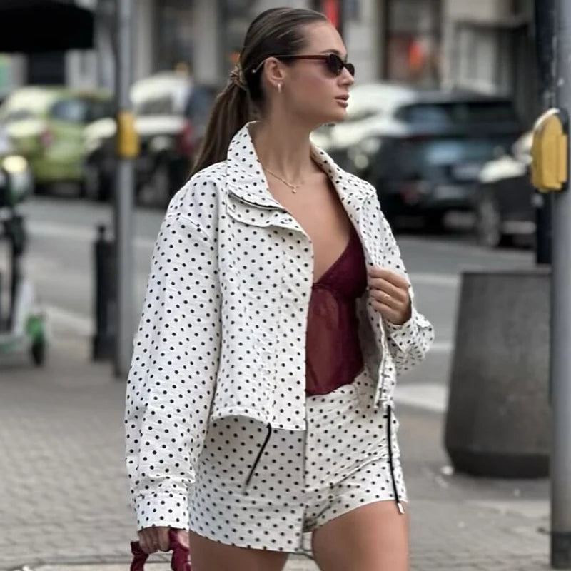 Saar | Oversized Polkadot Bomber — 3