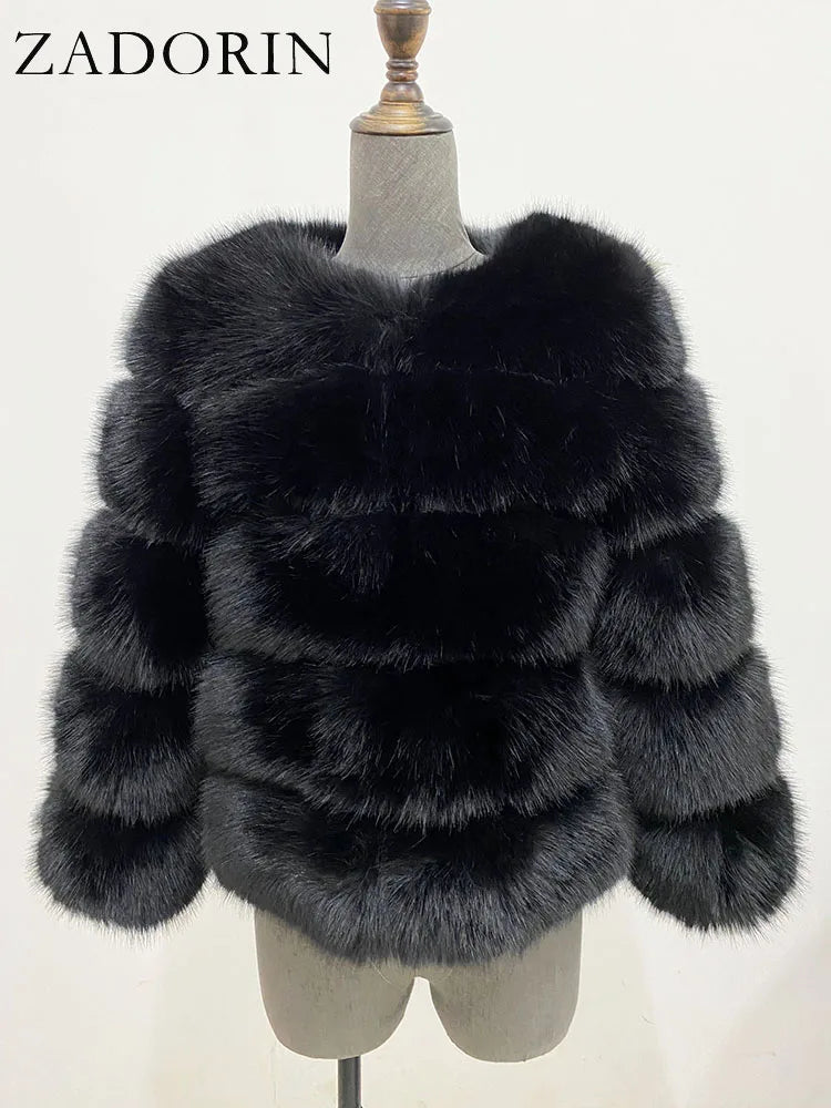 Fleur | Faux Fur Mantel — 6