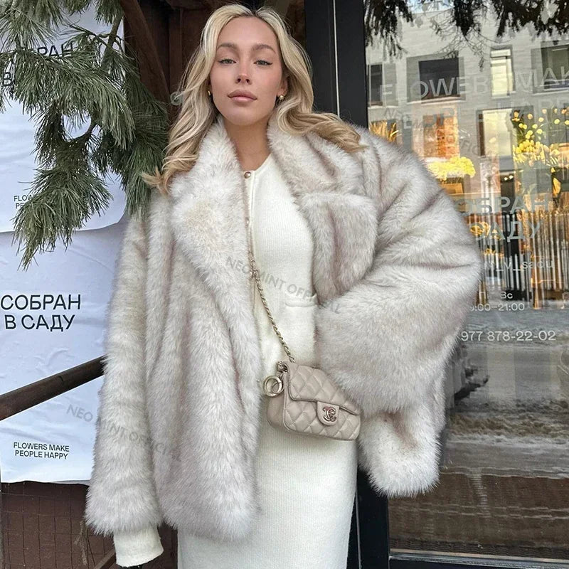 Nova | Oversized Faux Fur Jas — 3