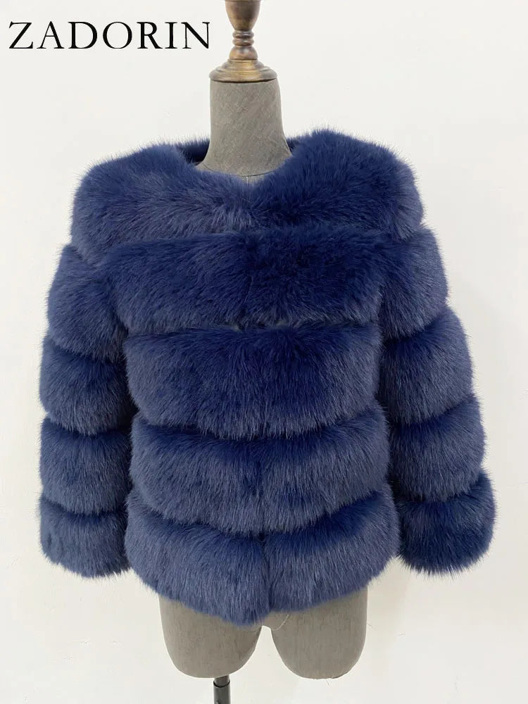 Fleur | Faux Fur Mantel — 25