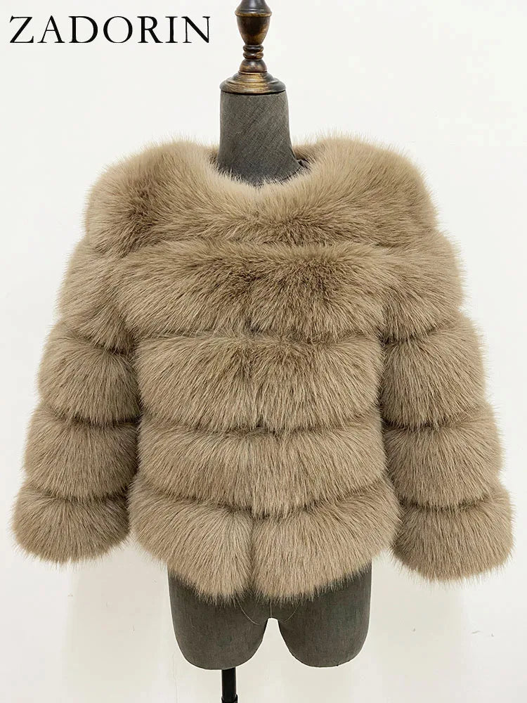 Fleur | Faux Fur Mantel — 16