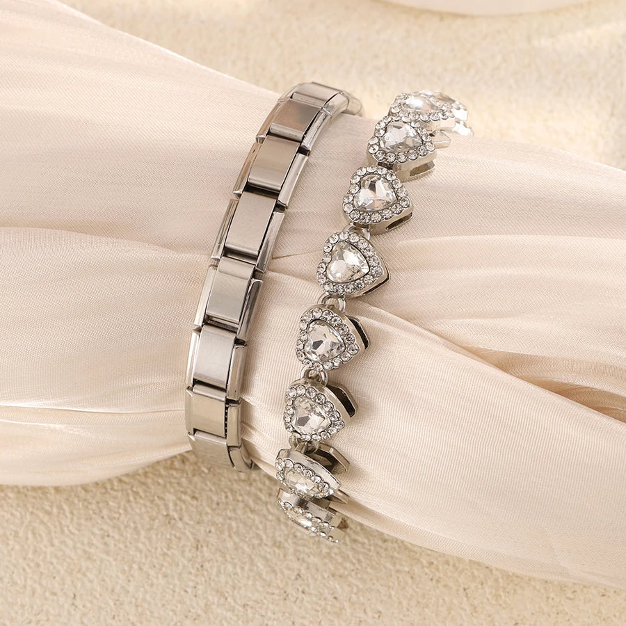 Italiaanse Schakelarmband Zilver — 12