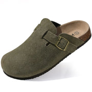 Suede Cork Clogs — 17