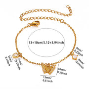 Gold Butterfly Anklet — 9