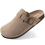Suede Cork Clogs — 14