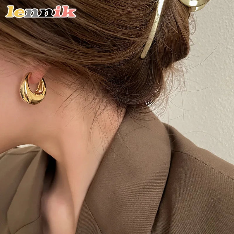 Ovale Statement Oorbellen Goud — 4