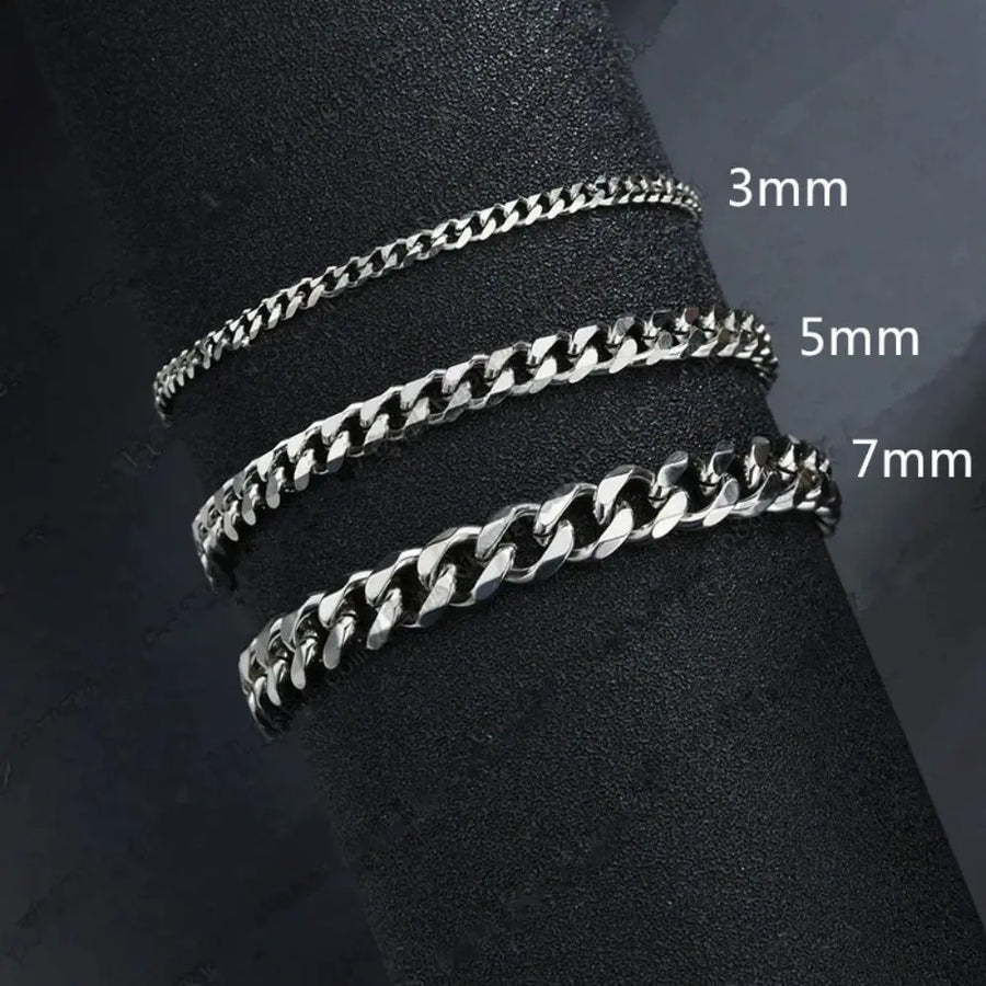Cubaanse Schakelarmband Zilver — 6