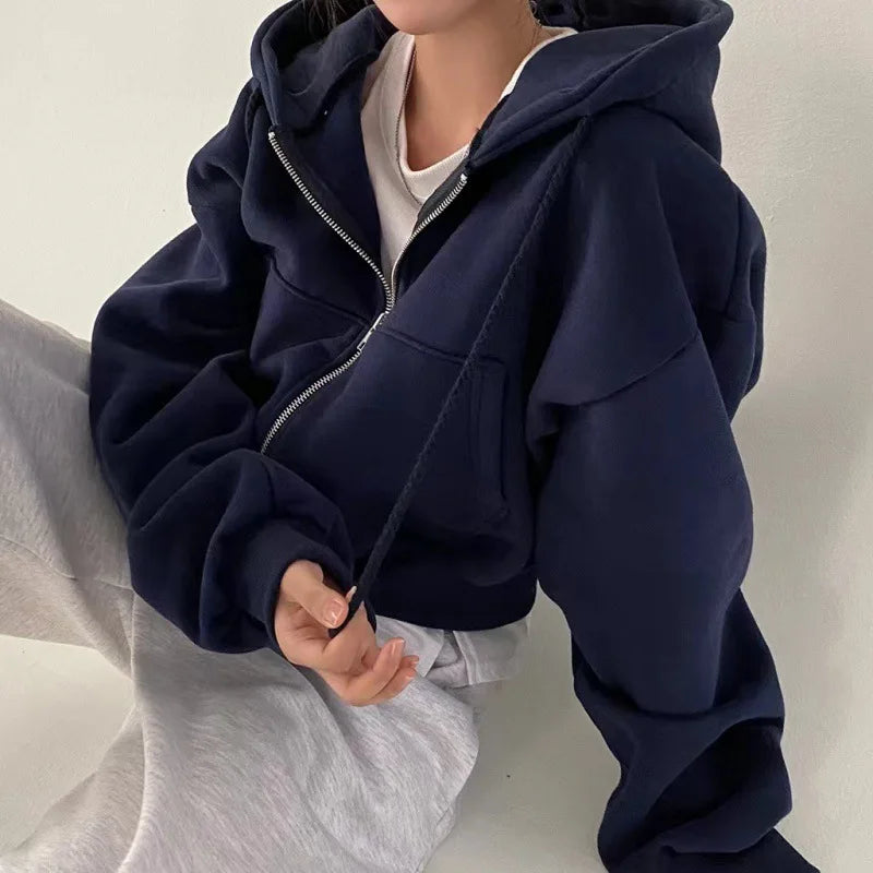 Bente | Cropped Hoodie met Rits — 5