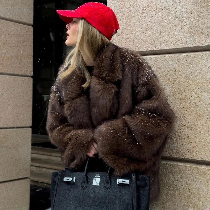 Nova | Oversized Faux Fur Jas — 8