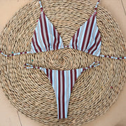 Striped Brazilian Bikini Set — 7