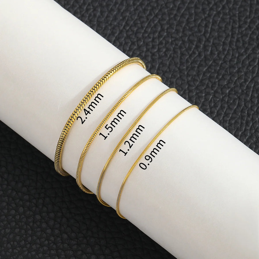 Snake-schakel Armband Zilver — 6