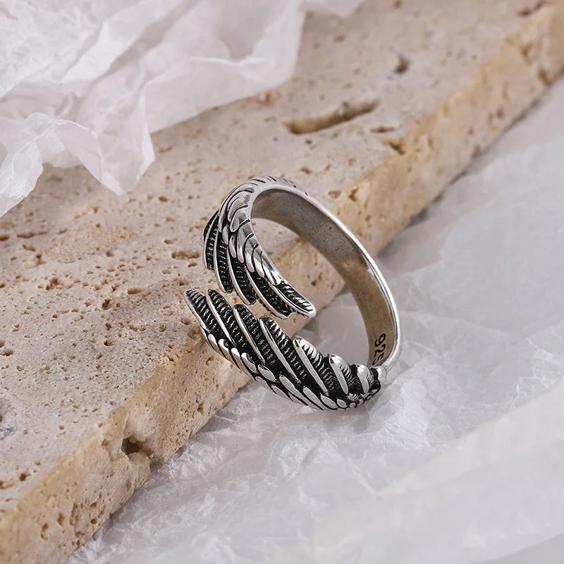 Engelenvleugel Ring Zilver — 4