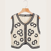 Crochet Knit Waistcoat — 9
